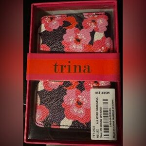 🌺 NIB! Trina Turk Floral Small Zip Around Wallet